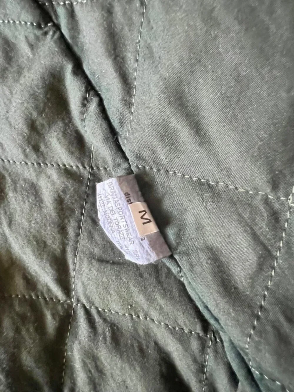 Free City Sherpa Lined Hooded Winter Coat Parka Jacket Green Acid Wash Medium NW - Picture 8 of 9